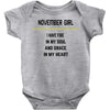 November Girl Baby Onesie