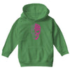 two coloured patterned skull   mens funny Youth Hoodie