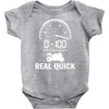 0 100 real quick Baby Onesie