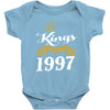 kings are born in 1997 Baby Onesie