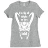 'i'm up all night Ladies Fitted T-Shirt