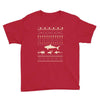christmas ugly shark Youth Tee