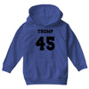 Trump 45 jersey number Youth Hoodie