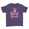 breast cancer pink ribbon Youth Tee