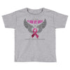 my hero is now my angel breast cancer awareness Toddler T-shirt