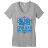 brunch day drinking Women's V-Neck T-Shirt