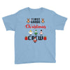 first grade christmas crew Youth Tee