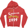 queens are born in 1999 Zipper Hoodie