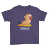 yoga pug exhale Youth Tee