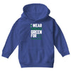 i wear emerald green for liver cancer awareness Youth Hoodie