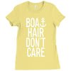 boat hair don't care Ladies Fitted T-Shirt