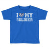 i love my soldier navy camouflage Toddler T-shirt