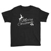 merry christmas flower Youth Tee