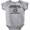 Smartass December Girl Baby Onesie