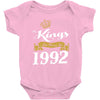 kings are born in 1992 Baby Onesie