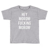 hey moron! 1 Toddler T-shirt