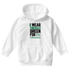 i wear emerald green for liver cancer awareness Youth Hoodie