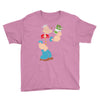 popeye spinach retro mens funny Youth Tee