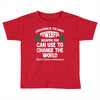 education is the most pwerful weapon you can use to change the world l Toddler T-shirt