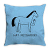hey horse! Throw Pillow