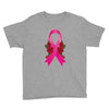 breast cancer pink ribbon Youth Tee