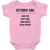 October Girl Baby Onesie