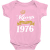 kings are born in 1976 Baby Onesie