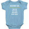 November Girl Baby Onesie