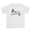 merry christmas flower Youth Tee
