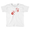 bloody hand print funny zombie kill undead blood horror killer Toddler T-shirt