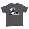 Great White Wave Shark Youth Tee