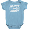 eat sleep boost Baby Onesie