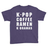 k pop coffee ramen k dramas Youth Tee