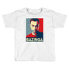 bazinga poster, ideal birthday gift or present Toddler T-shirt