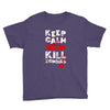 Keep Calm And Kill Zombies Youth Tee