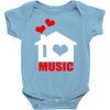i love house music Baby Onesie