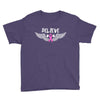 angel wing believe breast cancer Youth Tee
