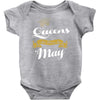 queens are born in may Baby Onesie
