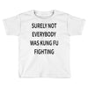 surely not everybody was kung fu fighting Toddler T-shirt