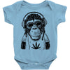 monkey hipster Baby Onesie