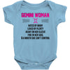 Gemini Woman Baby Onesie