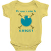 IT'S NEVER A CRIME TO EXIST Franky  One Piece Baby Onesie