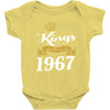 kings are born in 1967 Baby Onesie