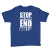 stop snow pression end winter funny Youth Tee