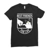 cat best friends for life Ladies Fitted T-Shirt
