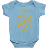 kings are born in 1971 Baby Onesie