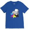 printer V-Neck Tee