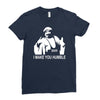 iron sheik wrestling iran funny Ladies Fitted T-Shirt