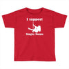 i support single moms stripper pole dancer funny saying Toddler T-shirt
