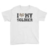 i love my soldier hunter camouflage Youth Tee